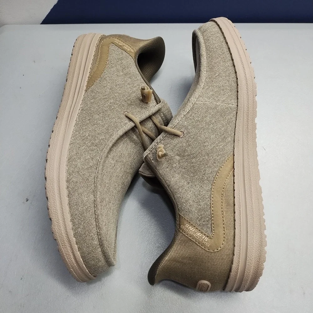 Skechers Hands Free Slip-ins Melson Coronado Casual Shoes Mens 13 Khaki 210959